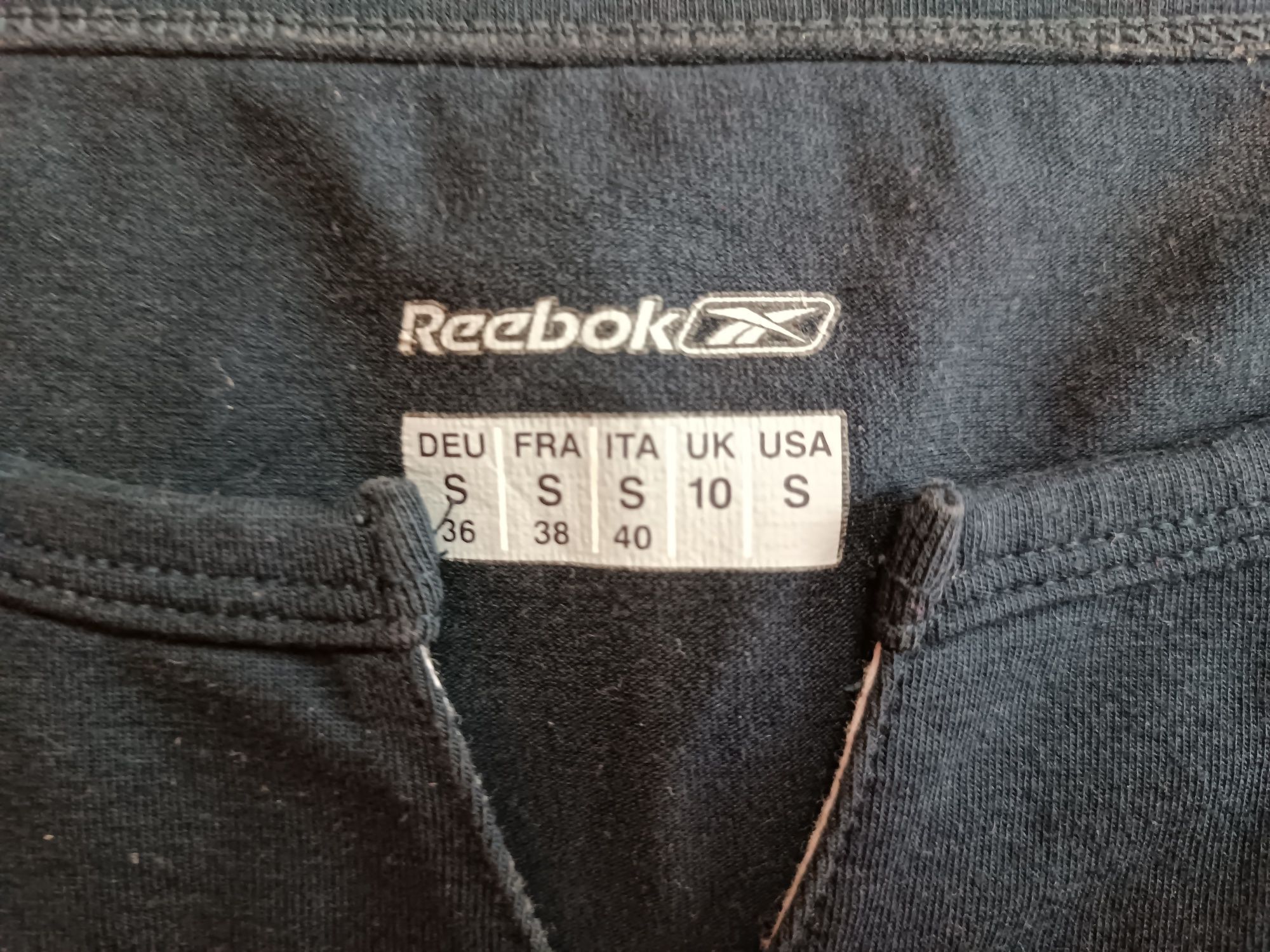 Bluzka krótki rękaw Reebok oryginał rozm. S różowa granat