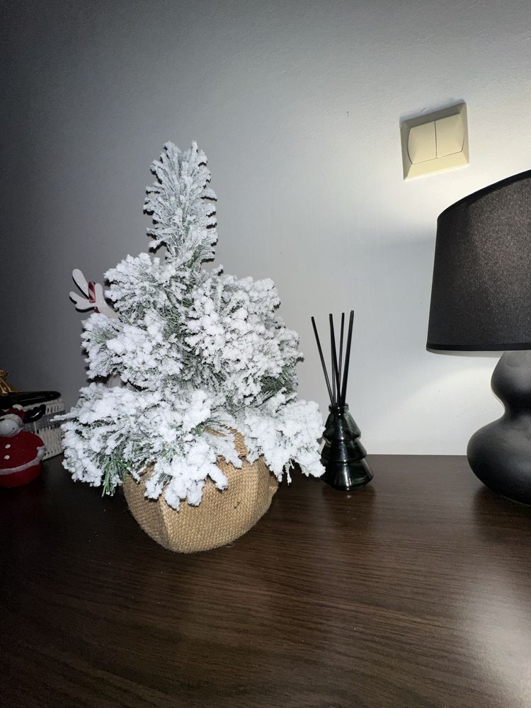 Mini choinka ośnieżona z jutą 50 cm HIT GĘSTA