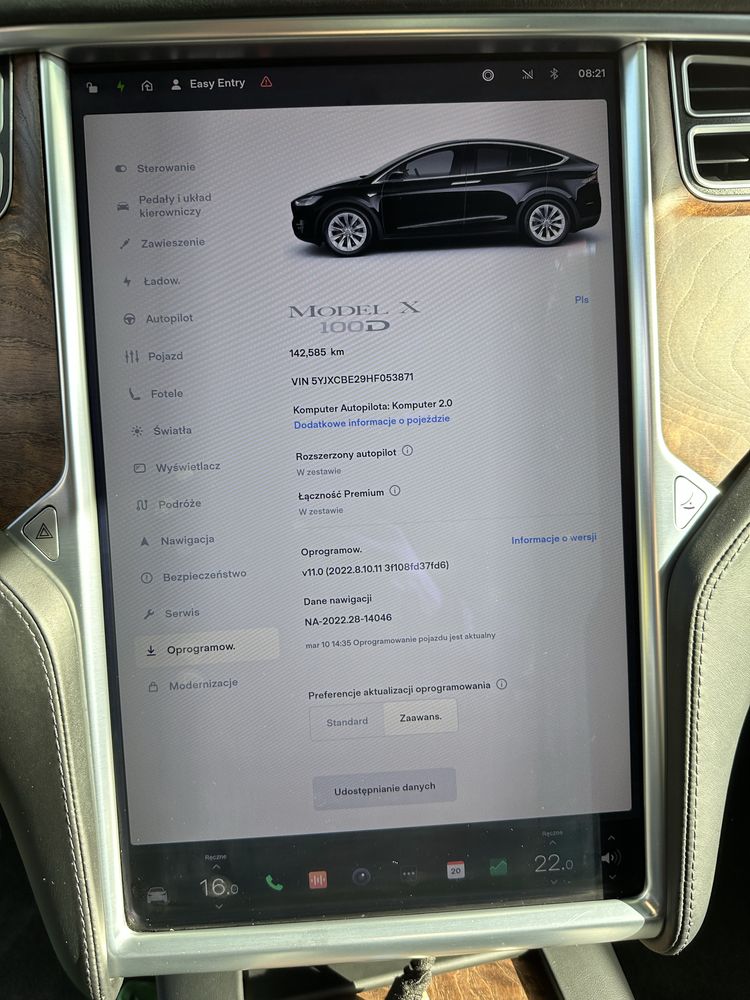 Tesla X 100D uszkodzony