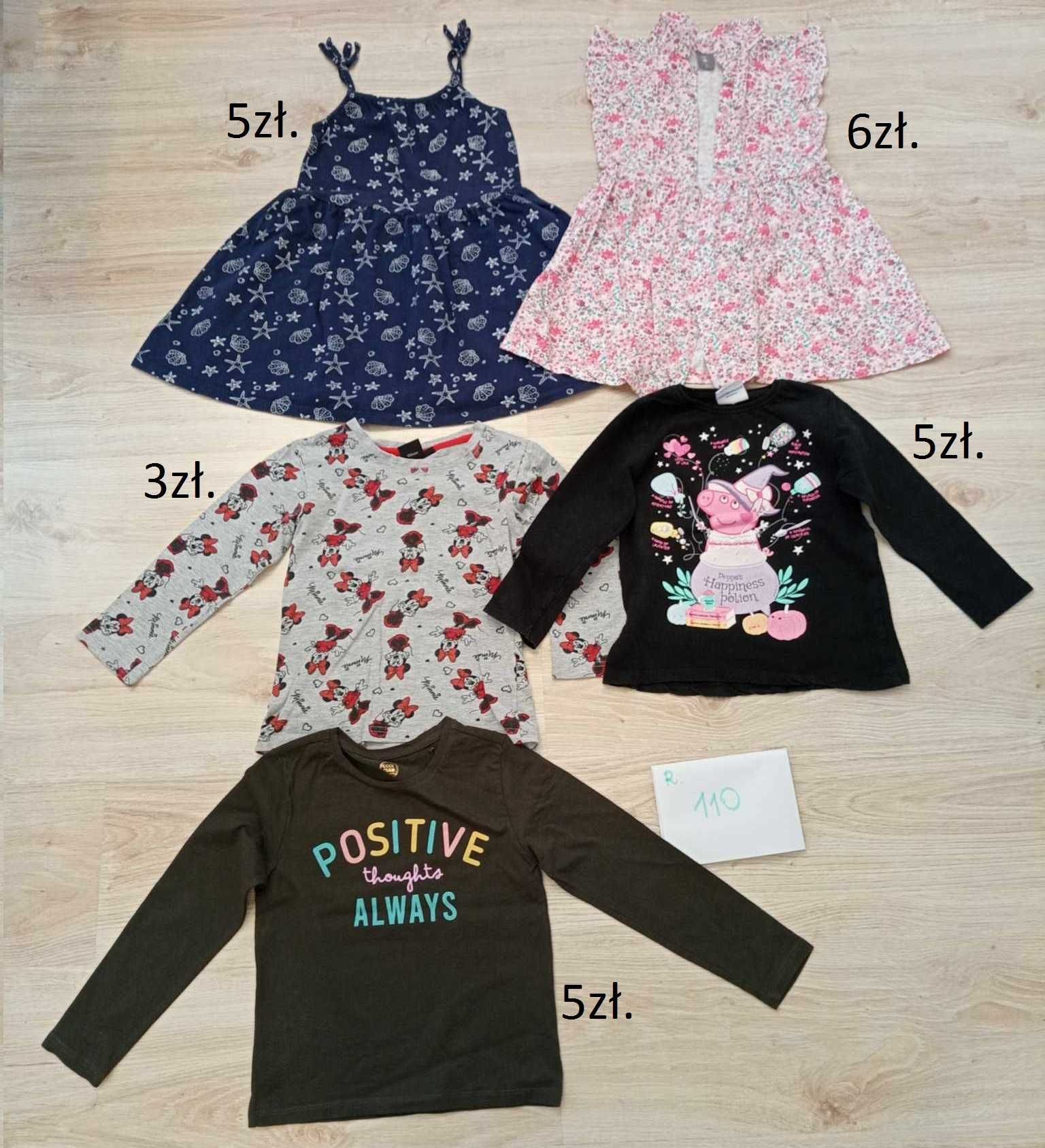 Ubranka dla dziewczynki - rozmiary: 86-110