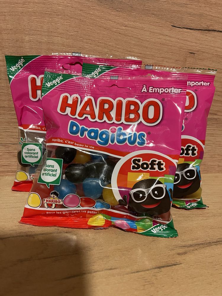 Żelki Haribo Dragibus 120g - francuskie Draże owocowe, super kolorowe!