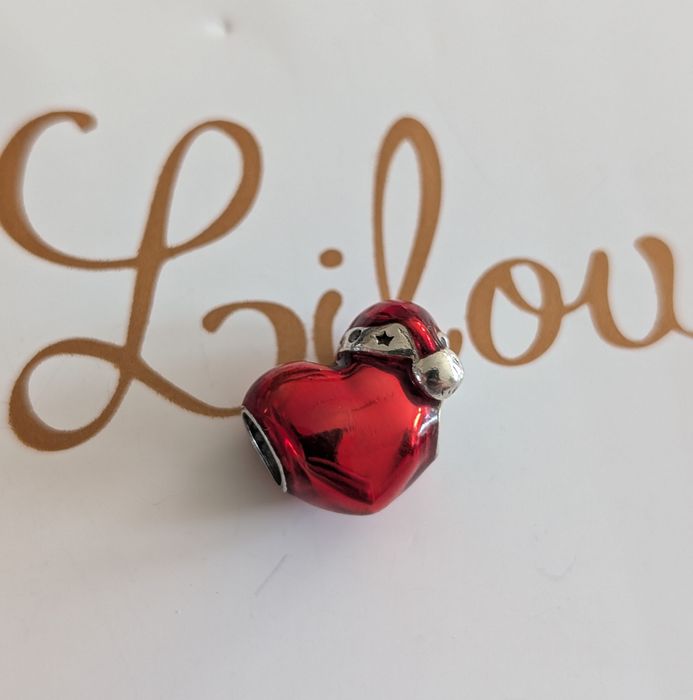 Pandora charms świąteczne serce srebro