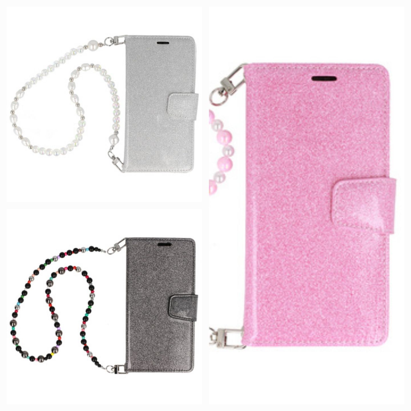 Liavec Glitter Magsafe Book Case do Samsung Galaxy S24 Plus