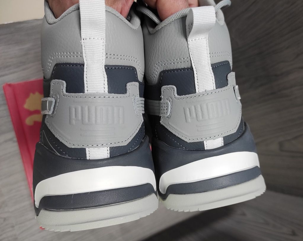 44,5 Puma Trinity mid gray оригінальні шкіряні чоловічі кросовки