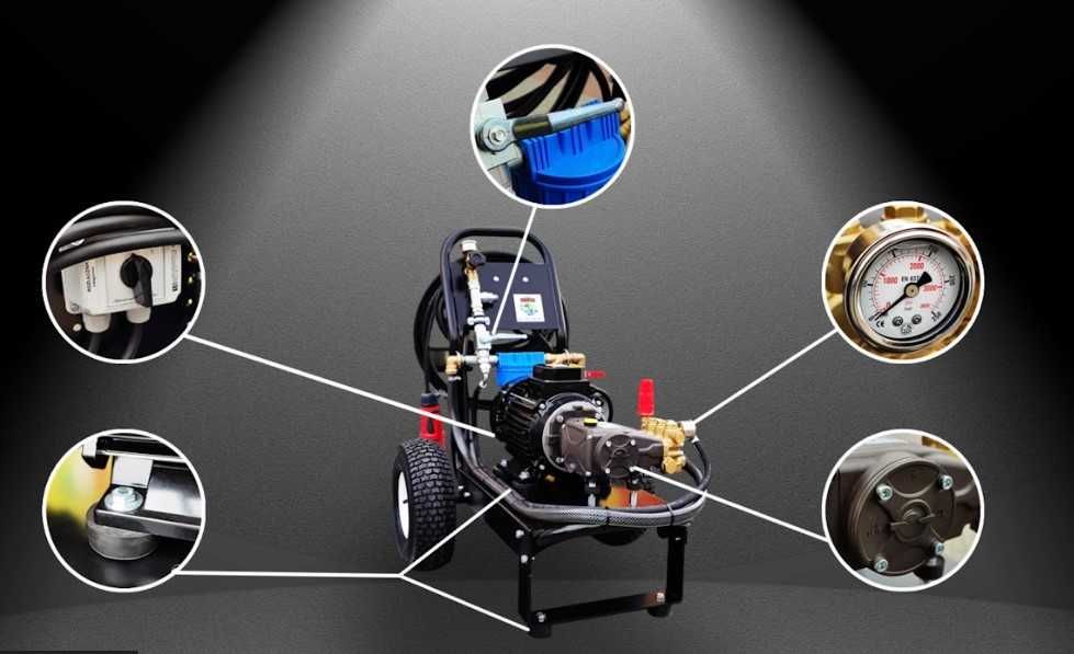 Pompa wysokociśnieniowa 250 bar – profesjonalna, NOWA, 400V