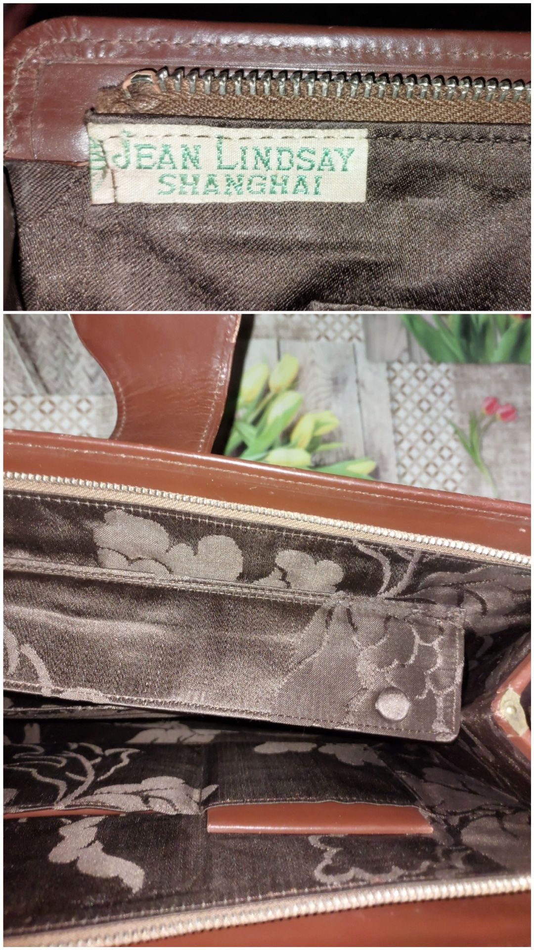 Вінтажна сумка клач Jean Lindsay Shanghai гаманець і зеркальце