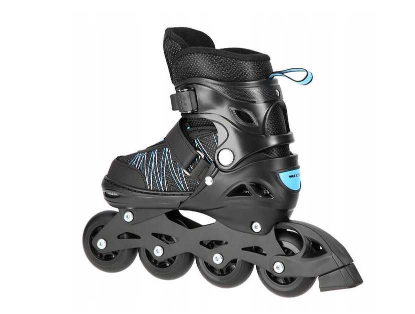 Nils łyżworolki black/blue 35-38 nh11912 rolki NOWE