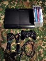 Продам приставку Sony PlayStation 3 PS3 Super Slim 500GB + диски