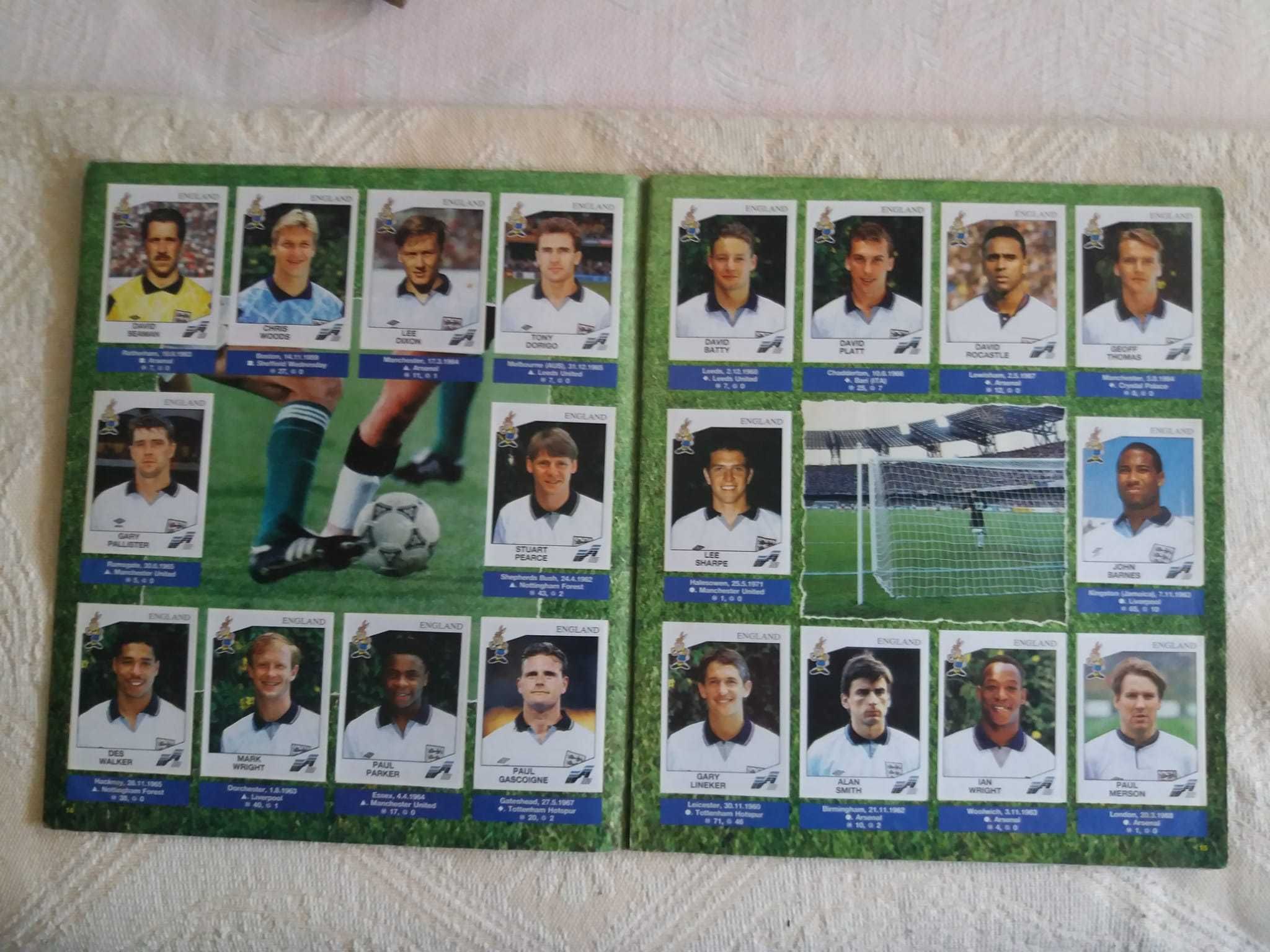 Caderneta Completa Futebol Europeu 1992 (Panini)