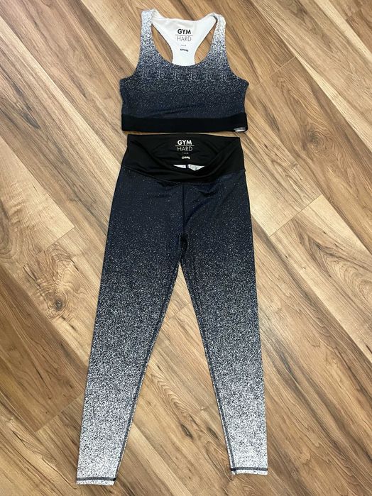 Zestaw set na siłownię do fitness ćwiczeń Gym Hard S/M ombre