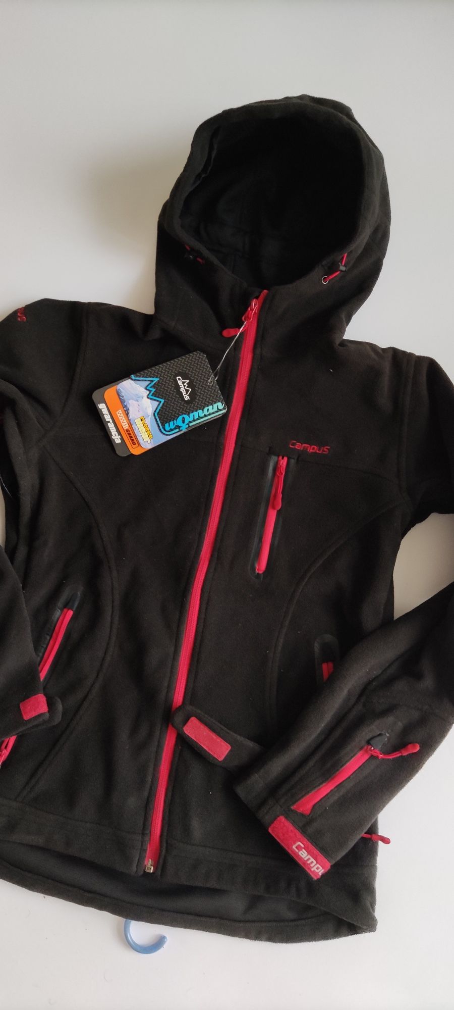 R. S nowa damska bluzka Softshell kurtka polarowa z skipass kaptur Bla