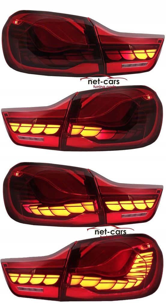 Lampy tylne tył BMW F32 F33 F36 F82 F83 M4 -19 OLED NEON LED czerwone