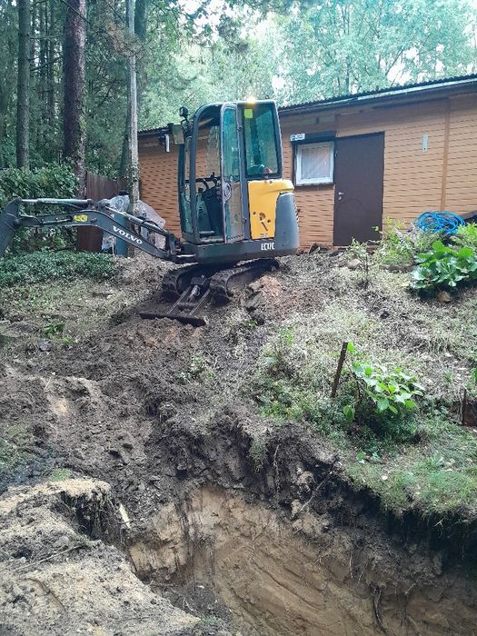 Działki ROD, minikoparka,minisprzetem budowlanym,wywrotki koparki łado