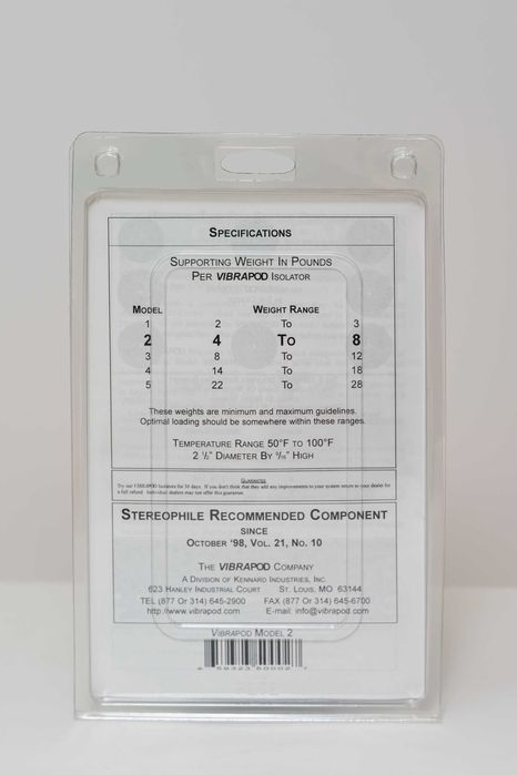 Pés / suportes Vibrapod Isolators Modelo 2