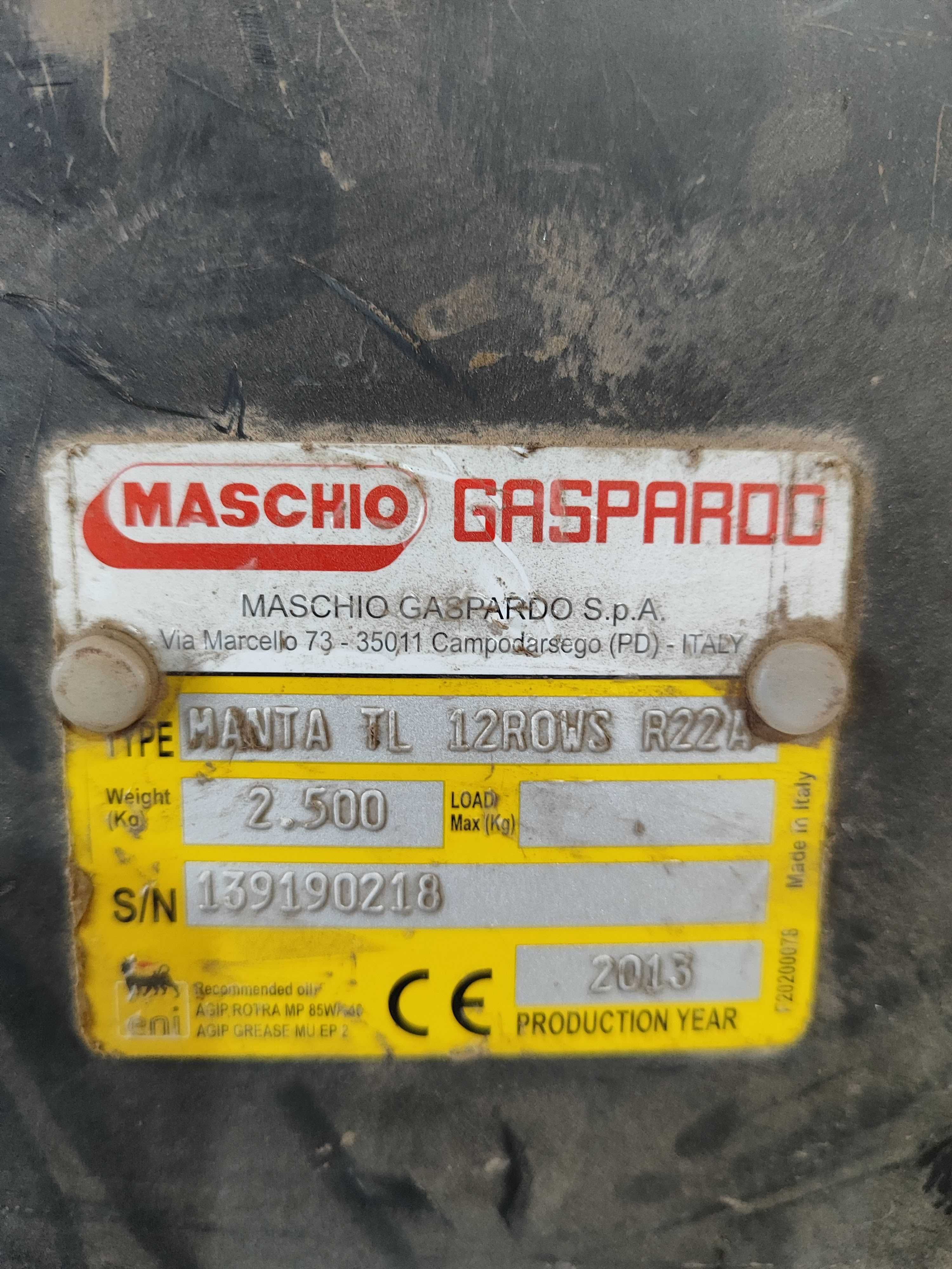 Siewnik punktowy Maschio Gaspardo Manta TL 12 ROWS R22A, 2013r