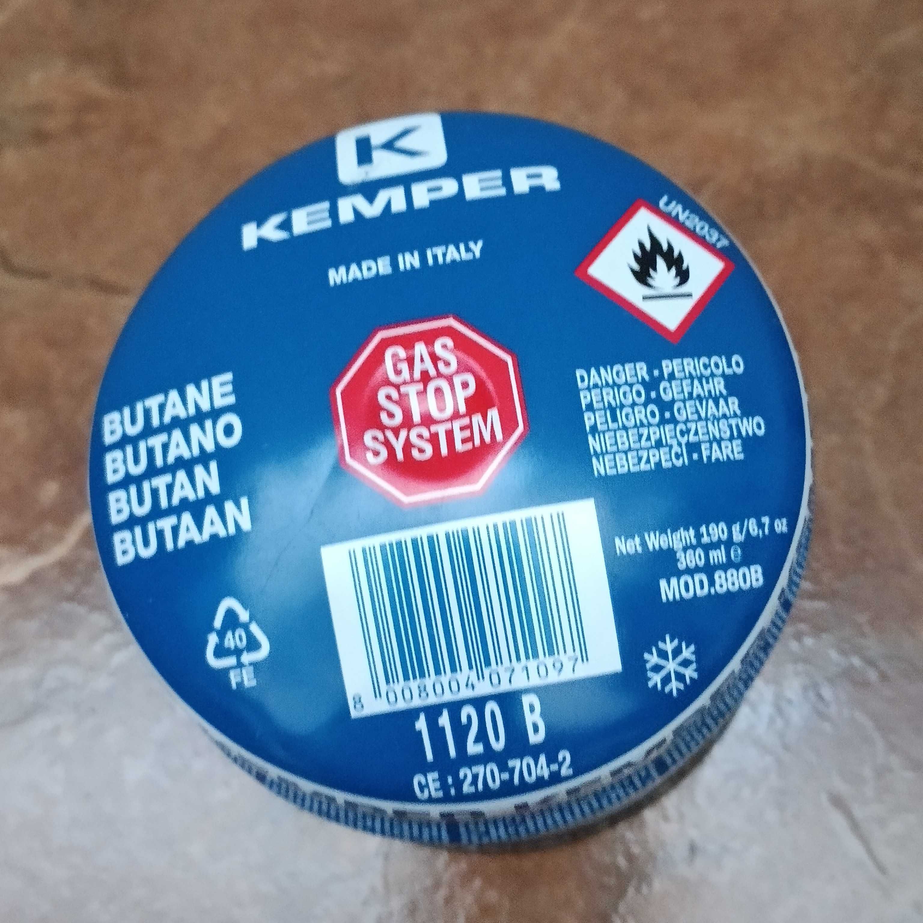Газовый туристический баллончик 360мл Kemper Италия