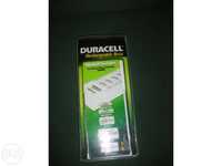 Carregador Duracell todo o tamanho de pilhas