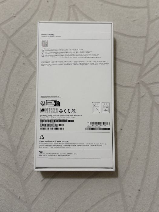 Iphone 17 Pro Max 256GB