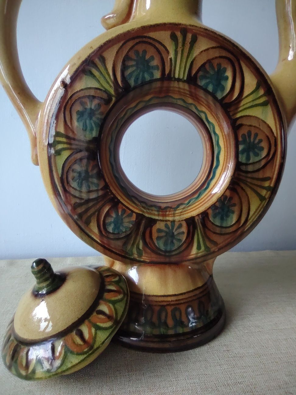 Ceramika Łysa Góra dzbanek XL miodownik kolekcja vintage
