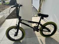 Rower BMX 16 Stolen Czarny Zielony jak nowy