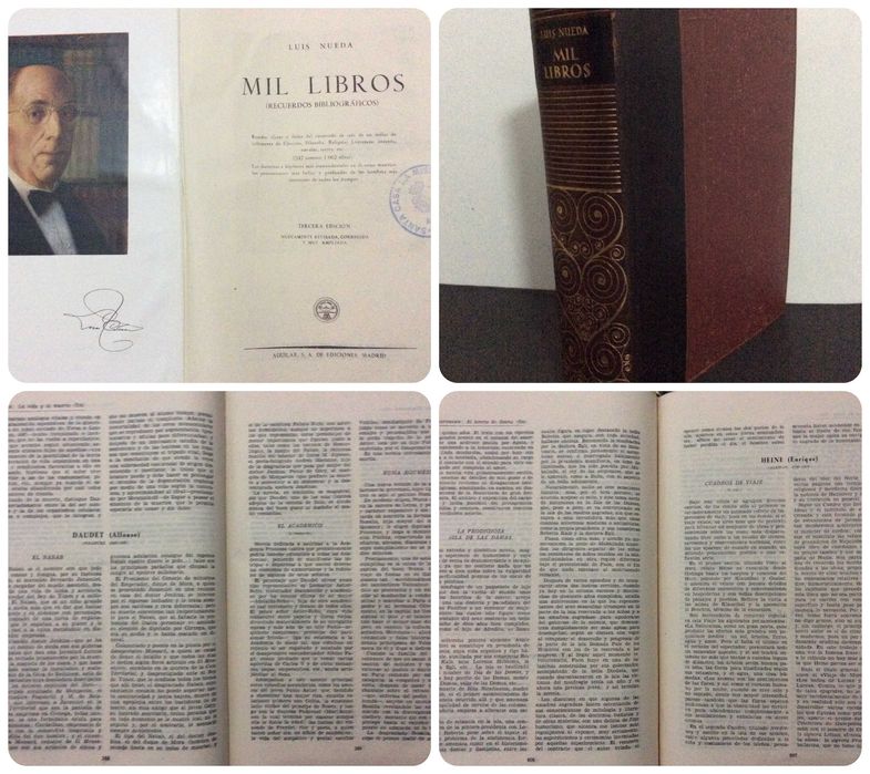 Mil Libros - Recuerdos Bibliográficos. Luis Nueda, 1950