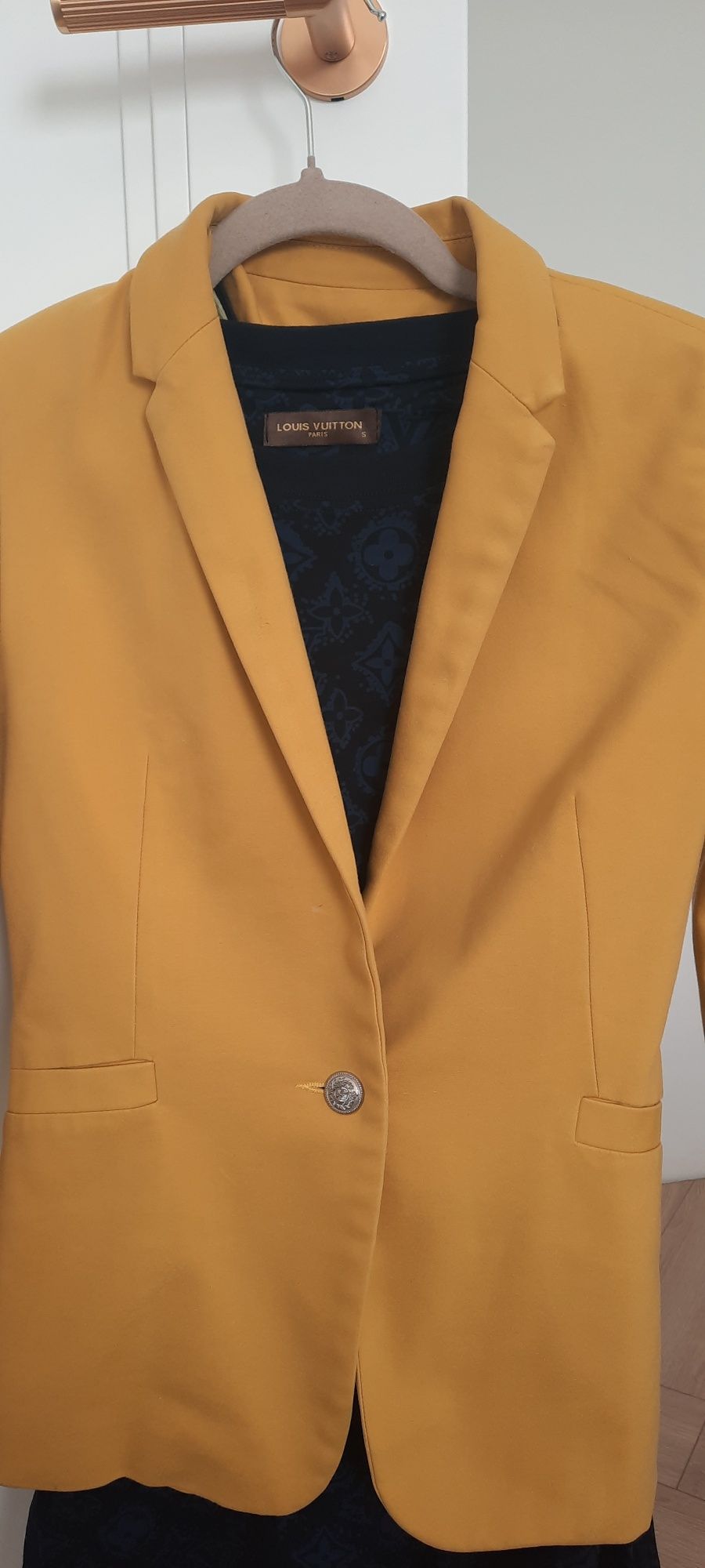 Marynarka,x34, Reserved, elegancka marynarka, musztardowa