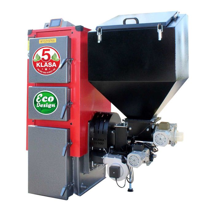 KOCIOŁ z podajnikiem na PELLET *DOTACJA Kotły klasy 5 Ecodesign Piec