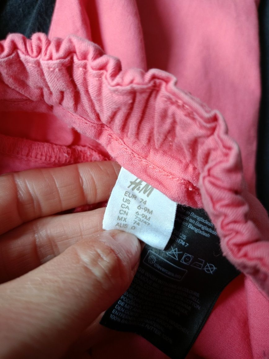 H&M dziewczęce spodnie chinos rozm.74