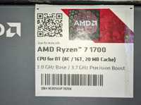 Processador AMD Ryzen 7 1700 com cooler AMD Wraith Prism para AM4.