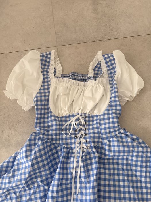 Przebranie stroj sukienka ponczochy oktoberfest 38 M damski octoberfes