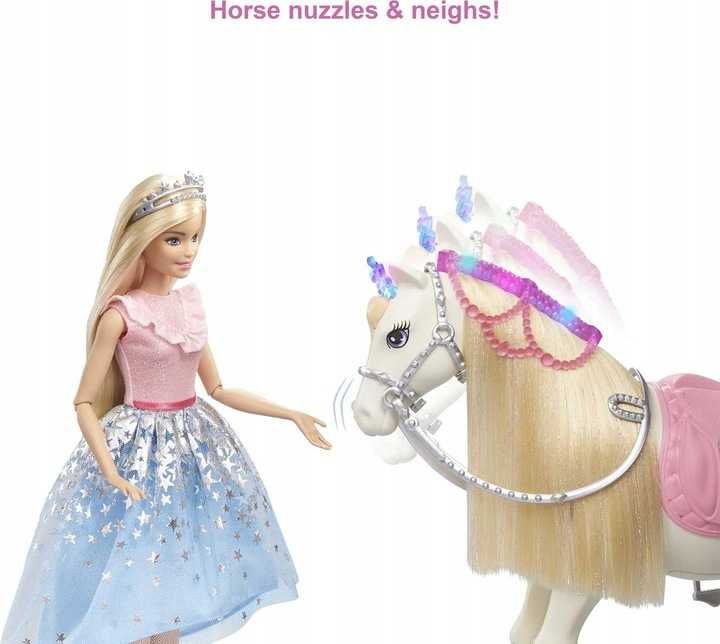 Barbie GYK64 Princess Adventure Przygody Księżniczek Koń USZKODZONY