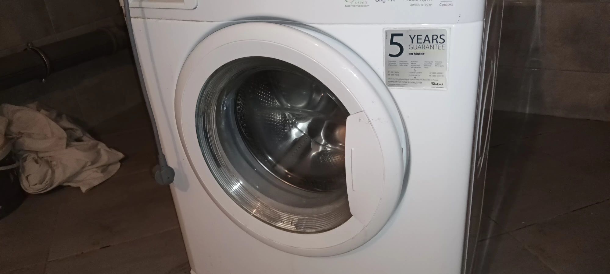 Pralka whirlpool AWO/C 61003P na czesci silnik pompka programator