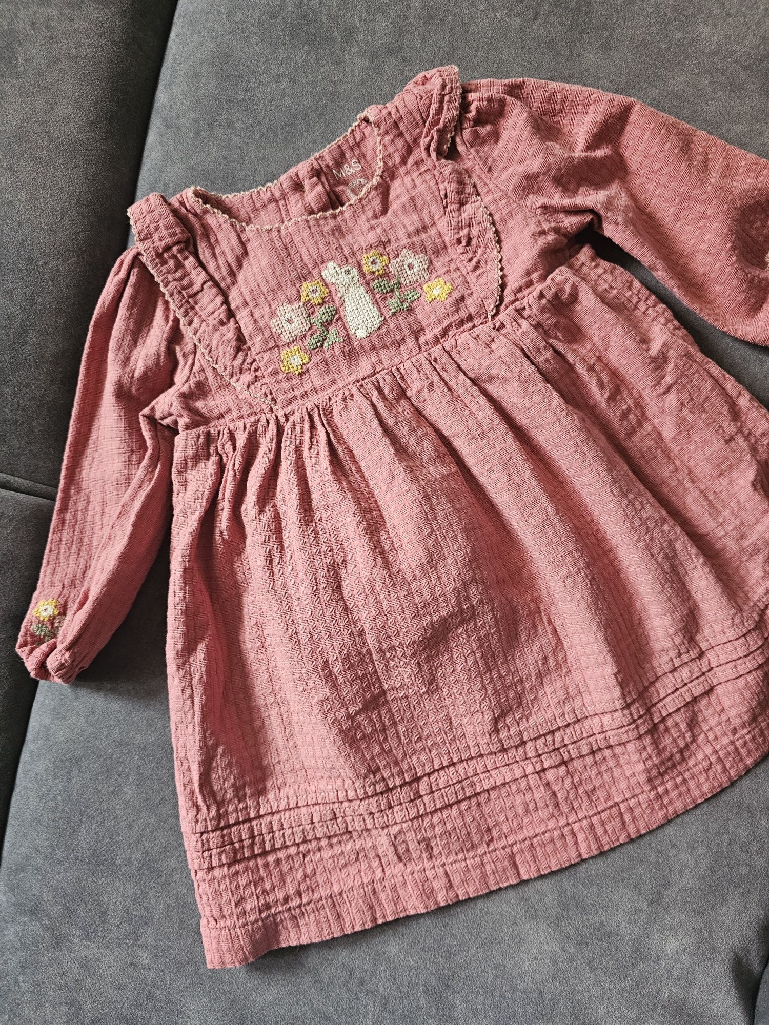 M&S Sukieneczka w stylu boho 6-9m