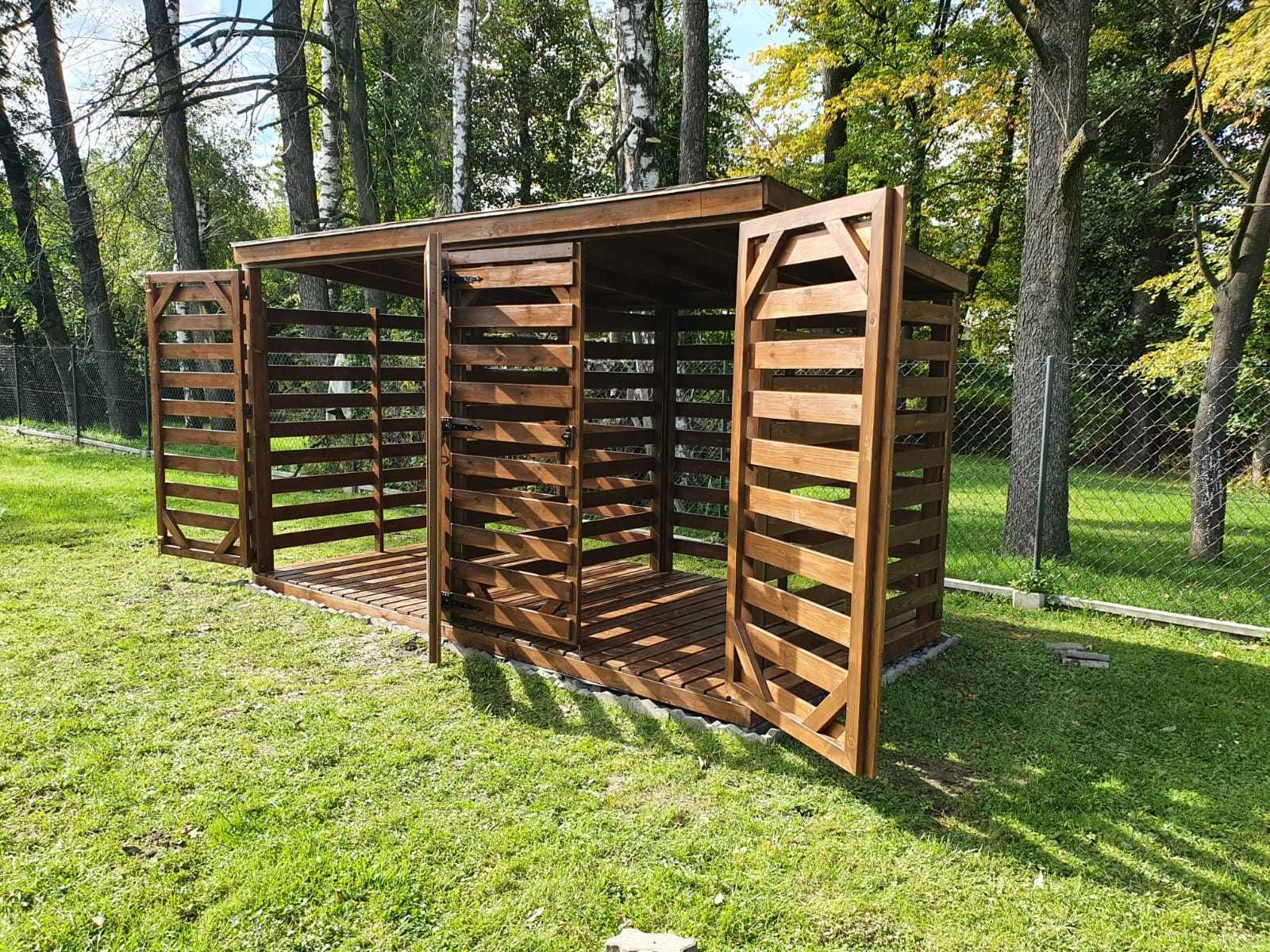 Dostępna od ręki! Drewutnia, 4x2m, składzik, drewno, domek ogrodowy