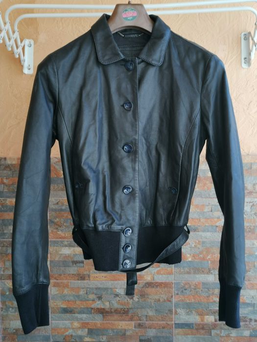 Шкіряна куртка Armani Jeans Leather jacket оригінал Л р-р стан чудовий