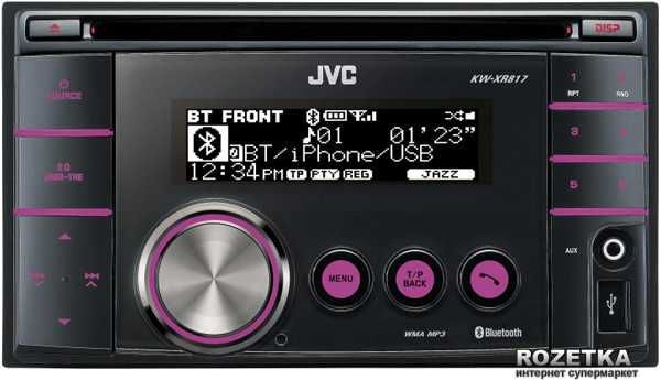 JVC XR-817 Магнитола USB, Bluetooth, 2DIN