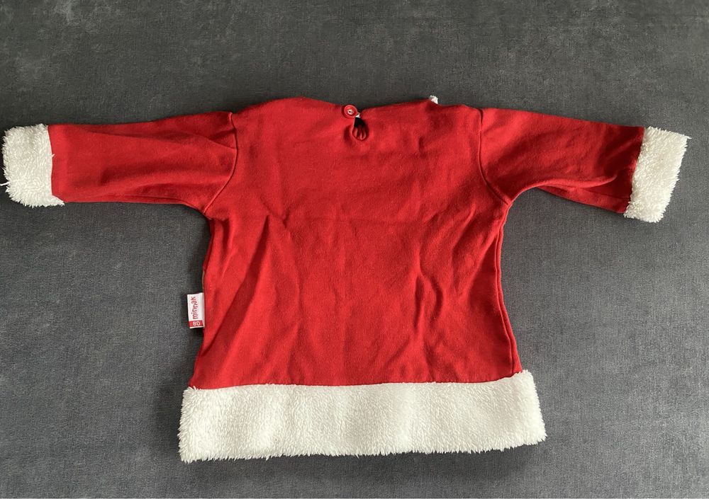 Czerwona bluza z reniferem rozmiar 80