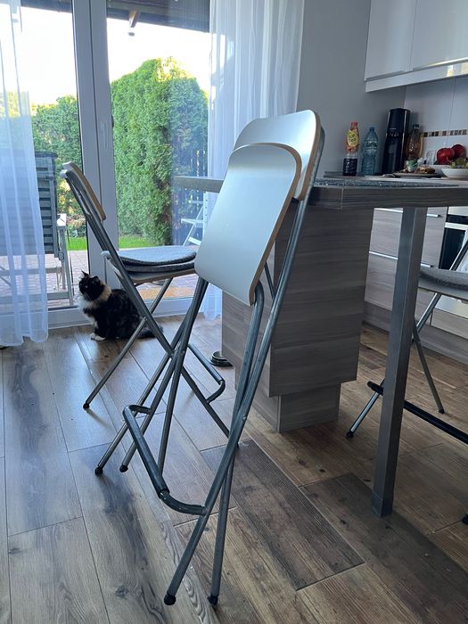 Krzesła wysokie składane