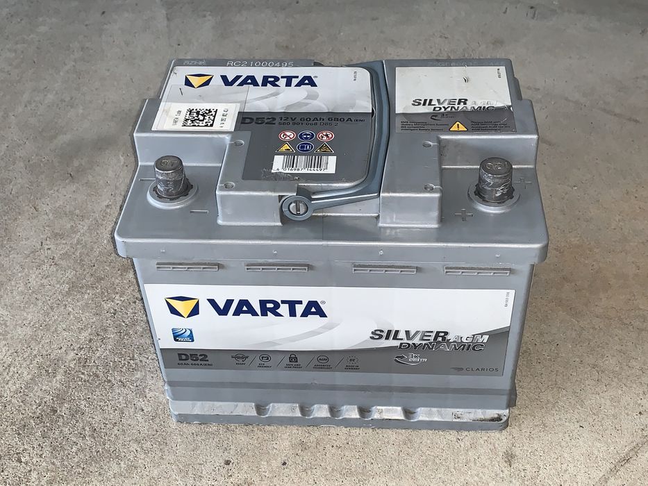 Bateria Varta G14, 95Ah AGM Usada Bom Estado Varta Mercedes Benz Rocket Bosch Banner Weber L3 Renault Citroen