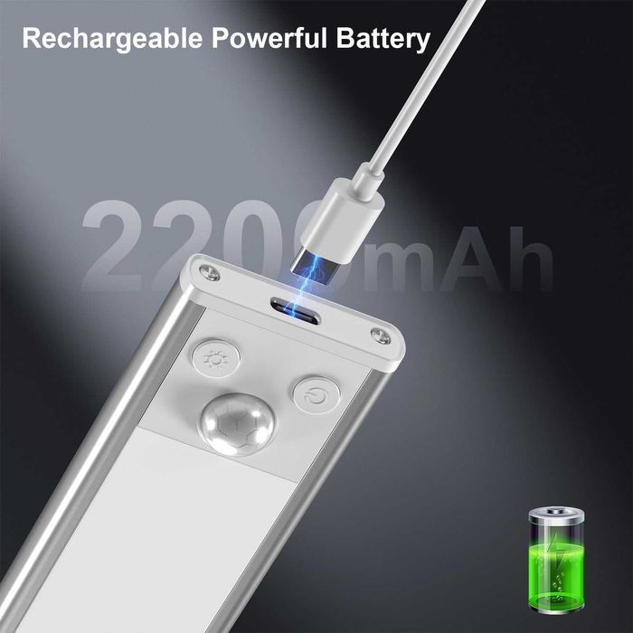 Oświetlenie LED pod szafki GLUROO z czujnikiem ruchu i ściemnianiem