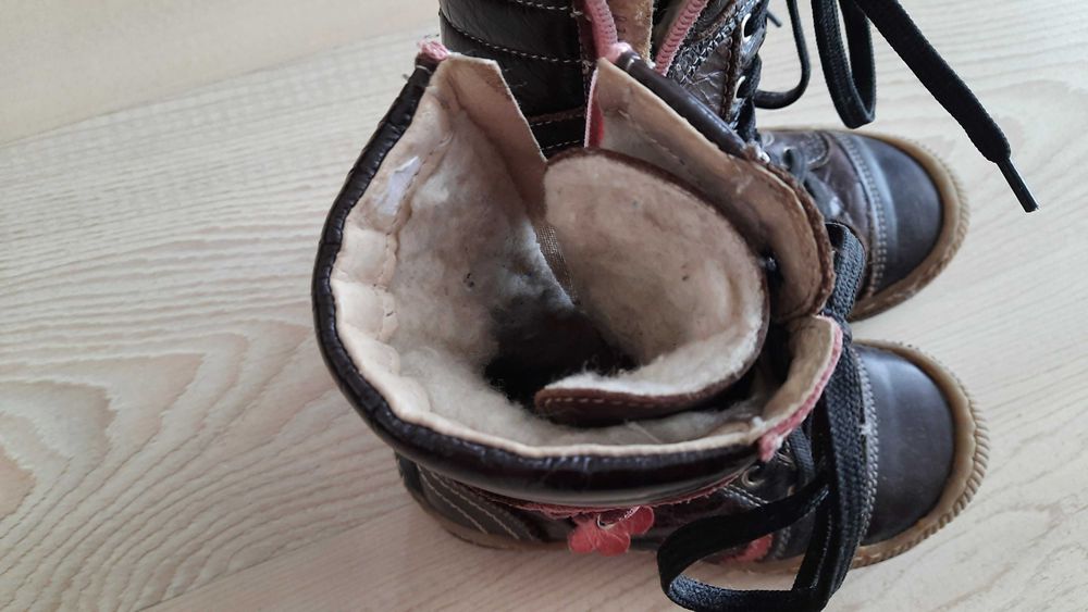 buty kozaki trzewiki zimowe 27 dziewczęce renbut ocieplane