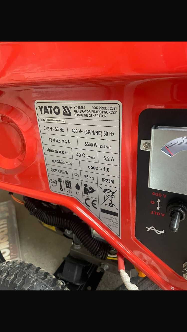 Продам генератор YATO YT-85460