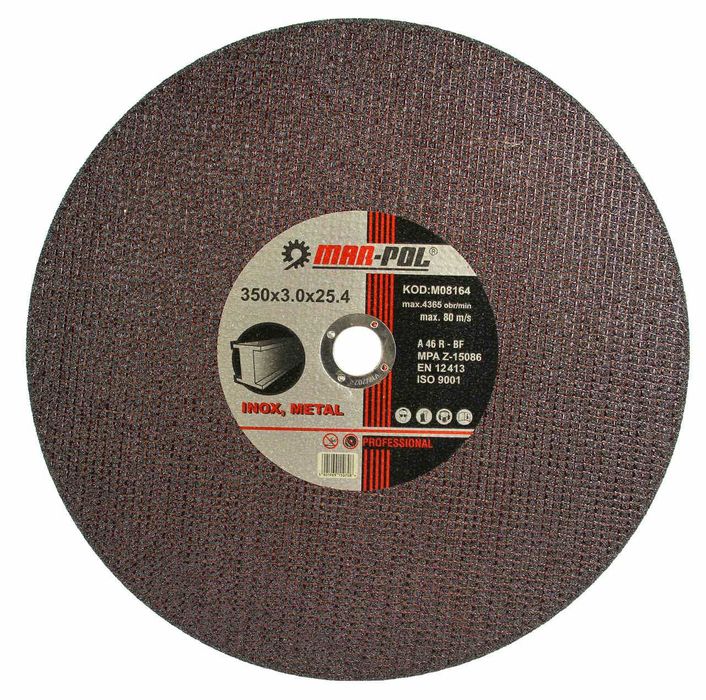 3x TARCZA DO CIĘCIA Metalu Stali Inox 350 X 25,4 X 3,0mm Do Ukośnicy