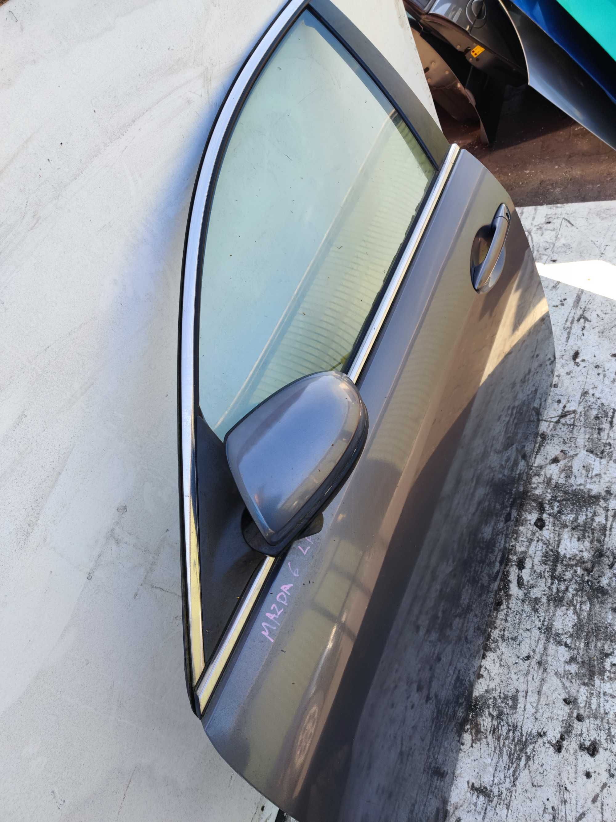Mazda 6 VI GH Drzwi Lewe Przednie Lewy Przód LP Szare Srebrne