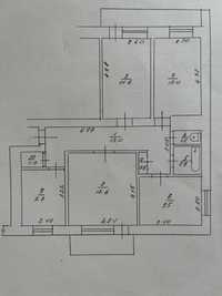 Продам 4к квартиру в м. Канів