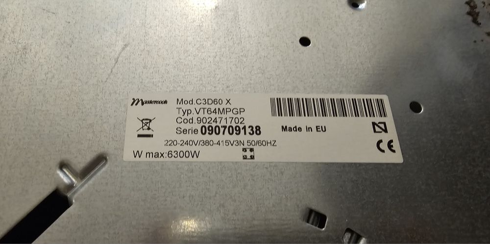 Płyta grzewcza Mastercook - sprawna