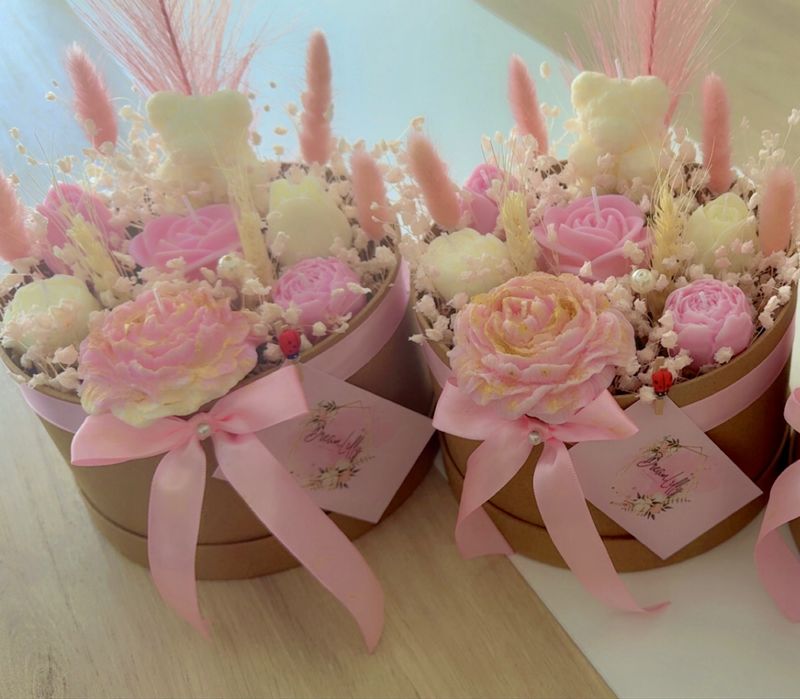 Candle flower boxes