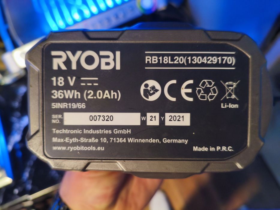 Bateria + ładowarka ryobi