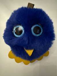 Owl Hairball Sowa granatowa maskotka wysokość 12cm.