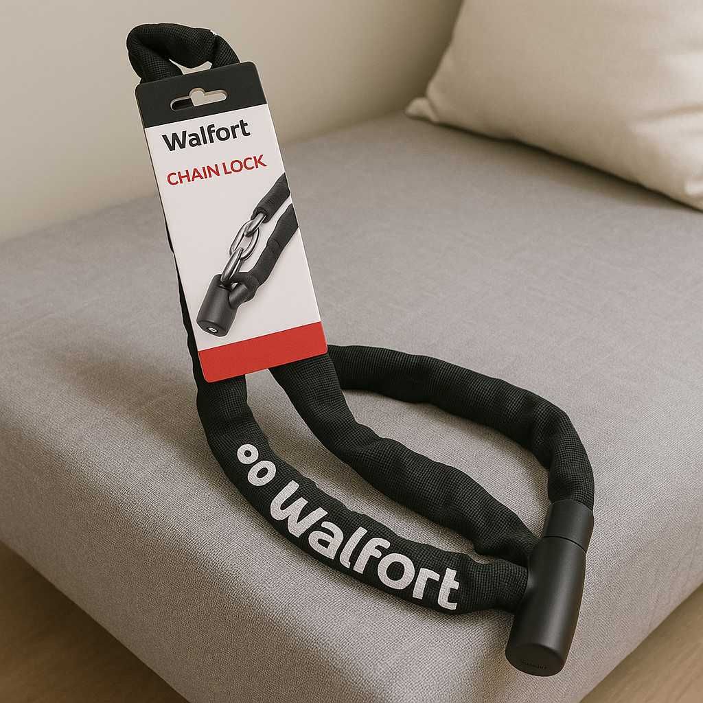 Zapięcie do roweru Walfort solidne nowe 120cm
